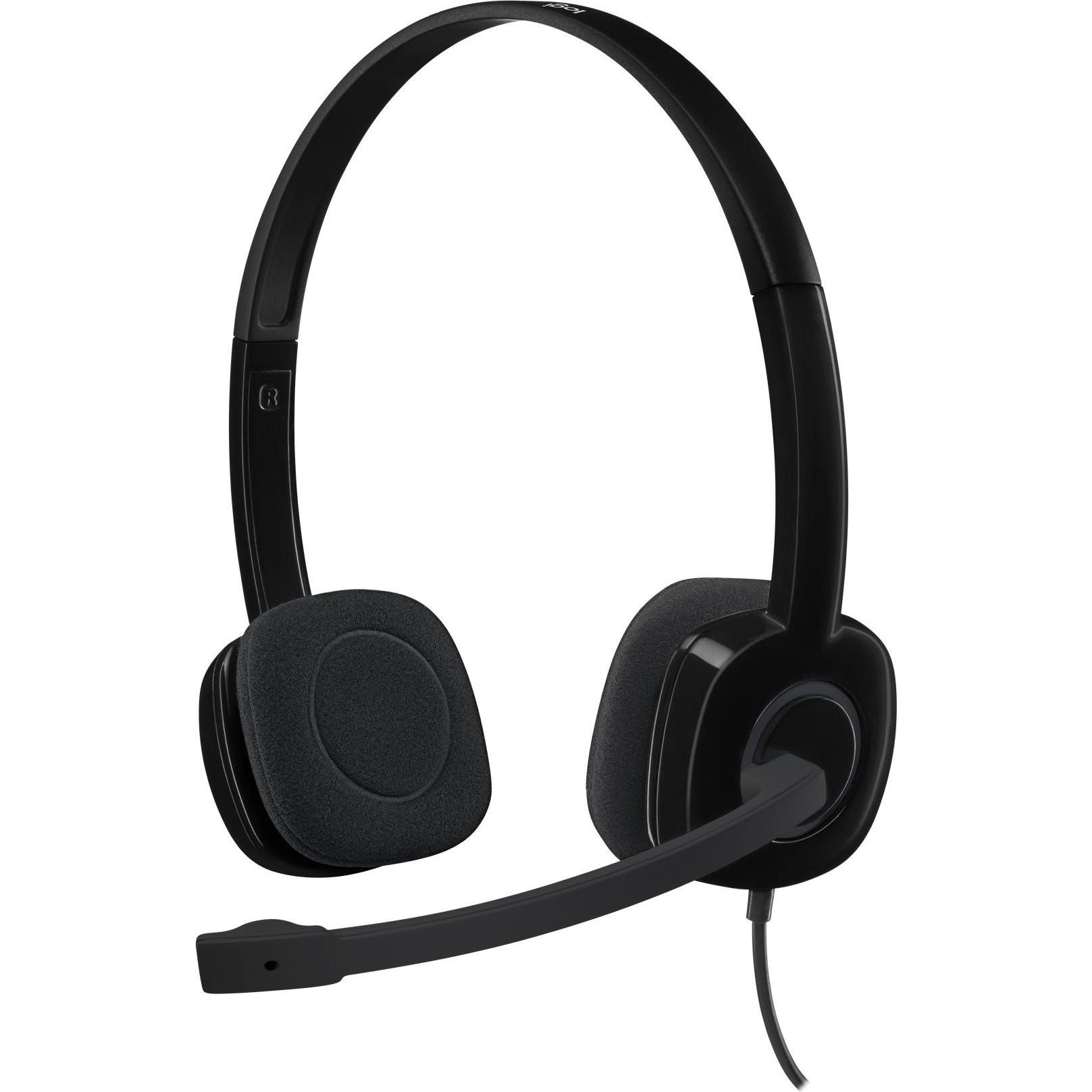 Logitech H151 Stereo Bedrade Hoofdtelefoon (Bedraad), Kantoorheadset, Zwart