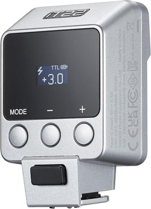 Actual product image Godox iT22 O silver - TTL Mini Flash for Oly/Pan silver (Olympus, Panasonic)