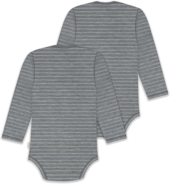 Produktbild Normani 2er Pack Baby Merino Body Langarm „Auckland" - 9377 (62)