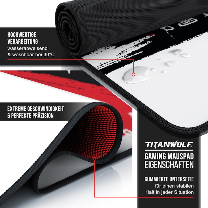Actual product image Titanwolf Gaming Mauspad (XXL)
