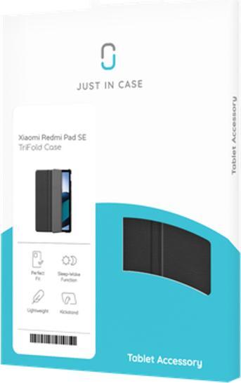 Produktbild Just in Case Smart Tri-Fold Pu-Leder Book HÃ¼lle Schwarz Xiaomi Redmi Pad SE (Xiaomi Redmi Pad SE)