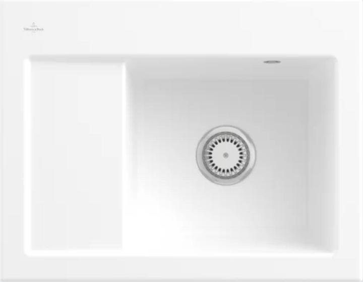 Villeroy & Boch V&B Evier SUBWAY 45 COMPACT 650x510mm Be re Handbet. stone whote C+ (51 cm, 65 cm)
