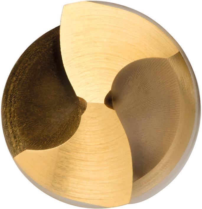 Actual product image Dormer Twist Drill DIN 1897 A520 Nominal-Ø 7.2 mm HSS profile ground TiN Cylindrical Shank 2.5xD Right hand (7.2 millimetres)