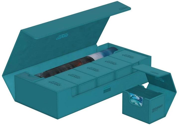 Actual product image Ultimate Guard Card Box XenoSkin Superhive 550+ Petrol Blue