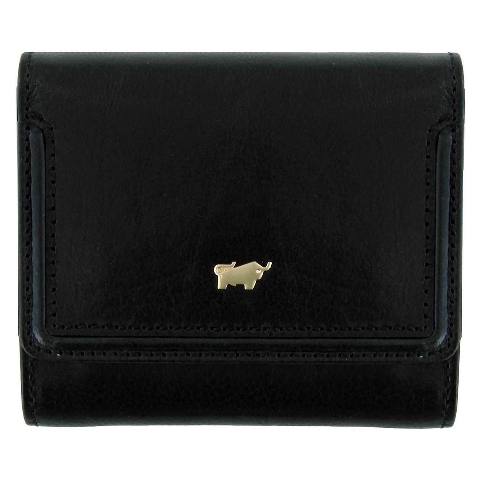Braun Büffel, Unisex, Portemonnaie, Venice Wallet 4CS, Schwarz
