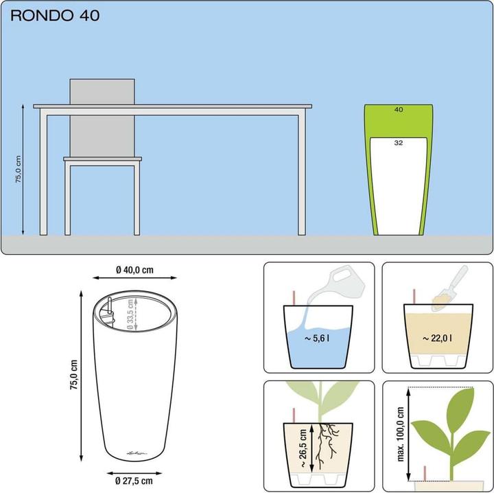 Produktbild Lechuza Rondo (40 cm)