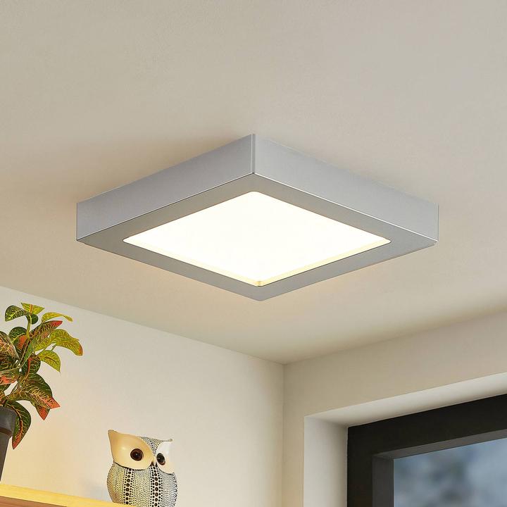 Immagine prodotto Prios Plafoniera Alette LED, argento 22,7 cm 24W (1740 lm)