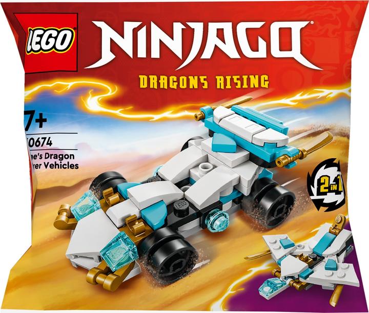 Actual product image LEGO Zane's dragon power vehicles (30674, LEGO Ninjago)