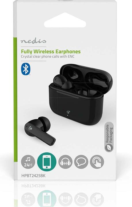 Actual product image Nedis HPBT2425BK (ANC, 6 h, Wireless)