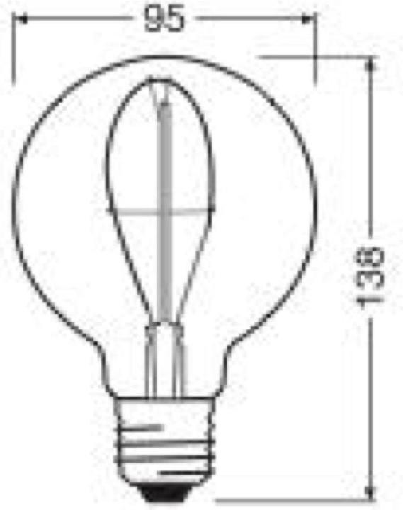 Actual product image Osram Vintage 1906 LED 10 3.4 W/1800 K E27 (E27, 3.40 W, 100 lm, 1 x, G)