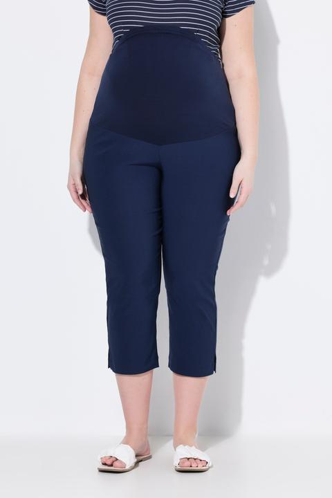Produktbild Ulla Popken Bellieva-Bengalinhose, Umstandshose, wadenlang, Bund-Stretcheinsatz (50, 52)