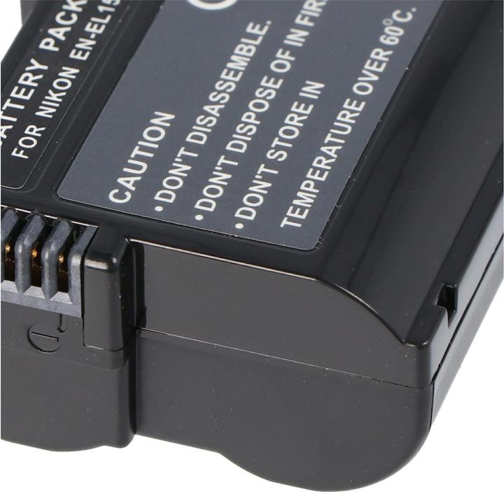 Image du produit AccuCell Batterie Nikon EN-EL15, CoolPix D800, D800E, D7000, V1, D7200 (Batterie)