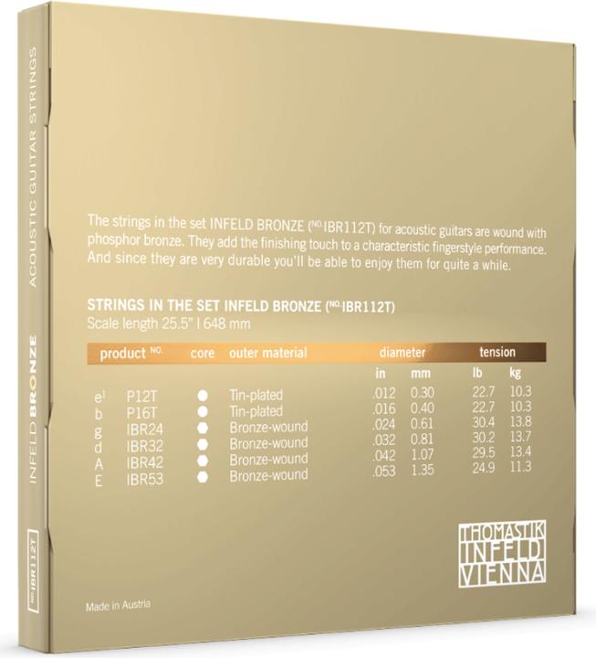 Immagine prodotto Thomastik "INFELD BRONZE" IBR112T | Set di corde per chitarra acustica