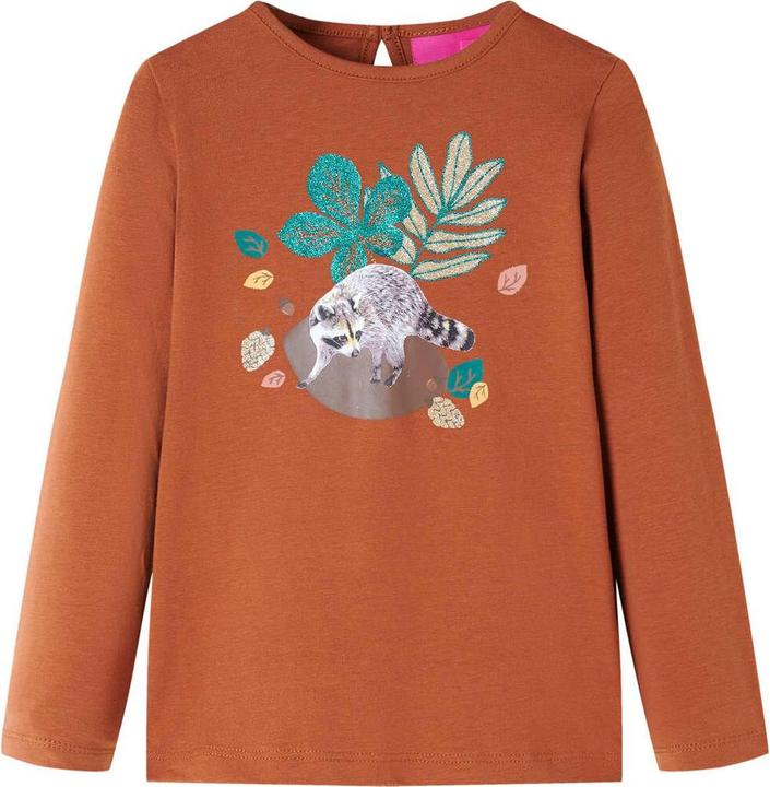Immagine prodotto VidaXL Camicia da bambino a maniche lunghe Cognac 128,Materiale: 95 % cotone. 5 (128)