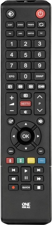 One for All Toshiba TV replacement remote control (Universal remote control, Infrared)