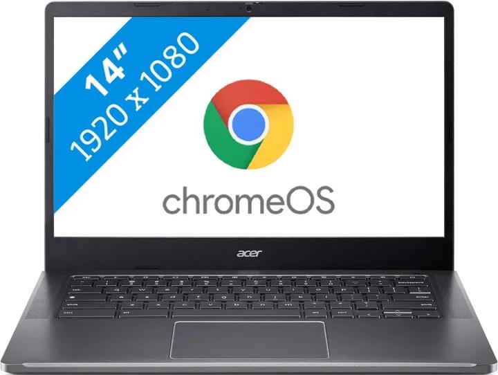 Actual product image Acer Chromebook Plus 514 (CB514-4H-33US) (NX.J05EH.001) (14", 128 GB, 8 GB, Eng. Int., Intel Core i3-N305)