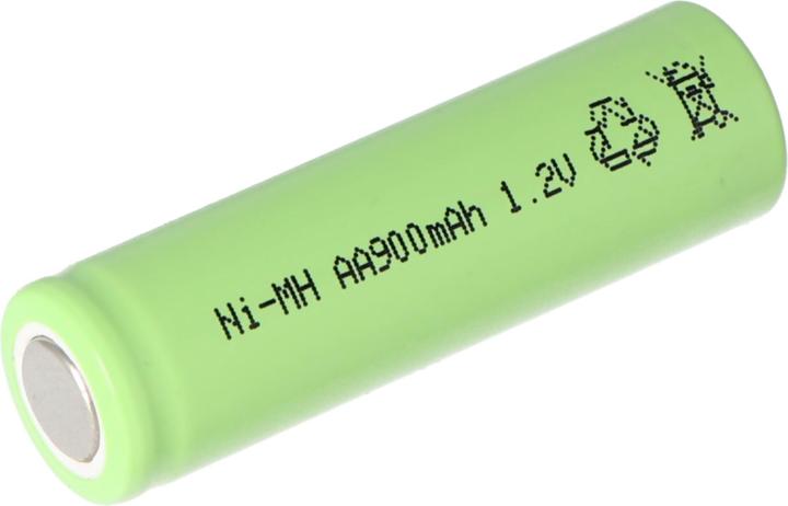 Actual product image XCell NiMH Akku Flat Top Mignon AA 900mAh Industrieausführung mit flachem Pluspol (AA, 900 mAh)