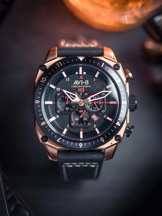 Actual product image AVI-8 AV-4100-06 (Chronograph)