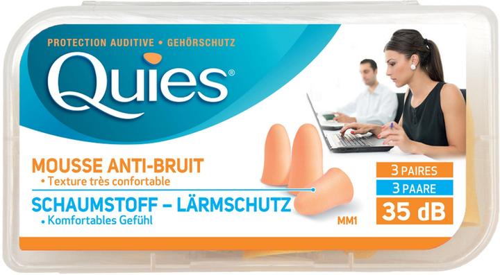 Quies Lärmschutz aus Schaumstoff (6x)
