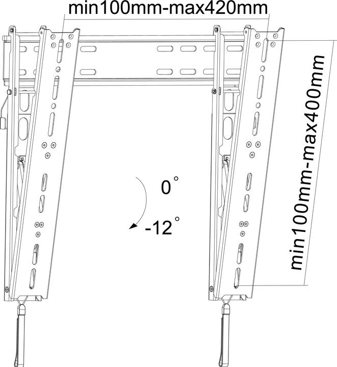 Image du produit Reflecta SLIM 42-4040T (Mur, 45 kg, 23" - 42")