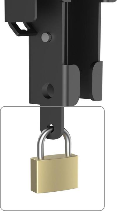 Image du produit Hama Support TV mural, fixe, antivol, 203 cm (80") jusqu'à 50 kg (Mur, 50 kg, 37" - 90")