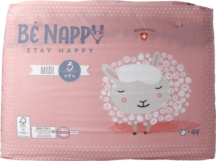 Actual product image Be Nappy Diaper (Size 3, Pack, 44 Piece)