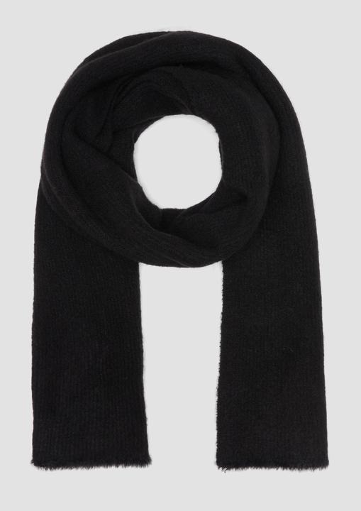 Image du produit S.Oliver Tuch Strickschal mit Fransen und Logo-Ring