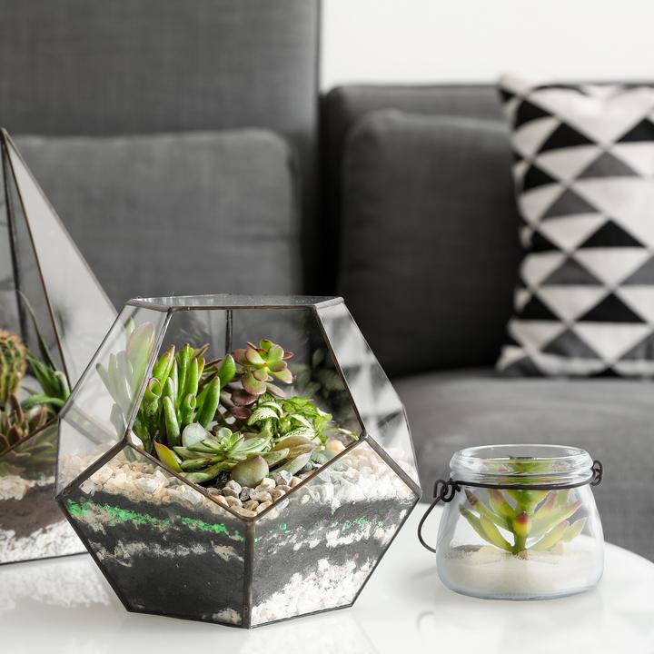 Produktbild Relaxdays 12x Windlicht (12 x, 9 x 7.5 x 11.5 cm)