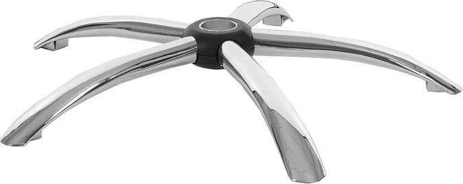 Actual product image Swisshandel24 Foot cross 65cm, swivel chair office chair executive chair, chrome hole Ø5cm
