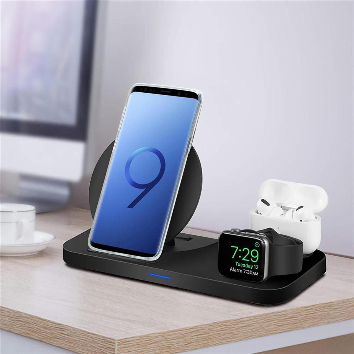 Thumbnail - Cadorabo IMD TPU Bunter Marmor Cover (Samsung Galaxy S9+), Smartphone Hülle, Blau