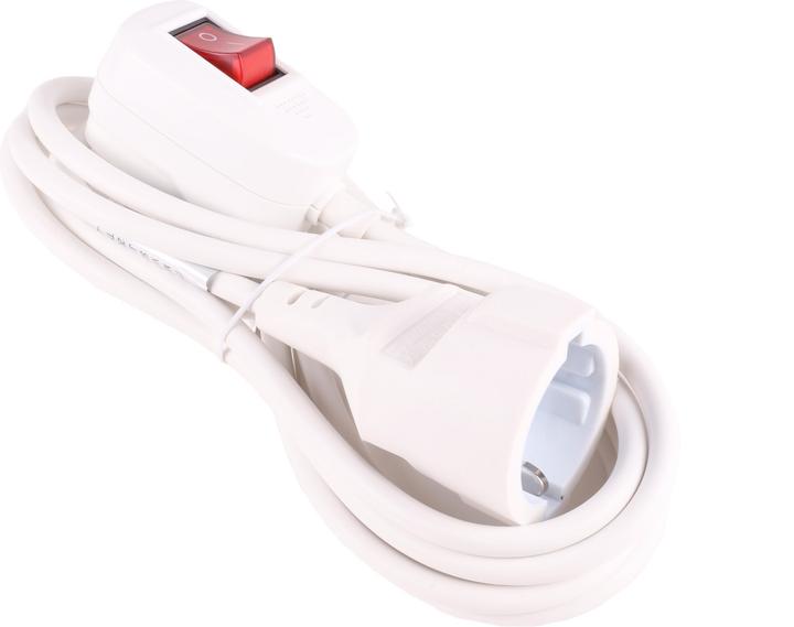 Produktbild Benson Electric Verlängerungskabel + Erde 3 x 1 + Schalter 3 m (3 m, CEE 7/3)