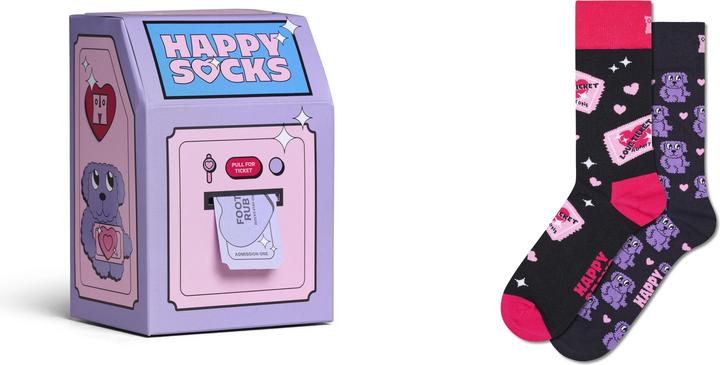 Happy Socks 2-Pack Love Tickets Socks Gift Set (2er Pack, 36 - 40)
