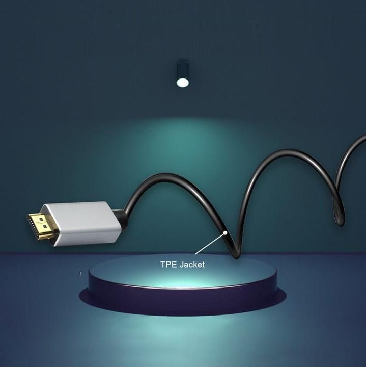 Produktbild Helos Anschlusskabel, HDMI Stecker/Stecker, PREMIUM 8K, 2,0m, schwarz HDMI 2.0 Stecker/Stecker, PREMIUM (2 m)