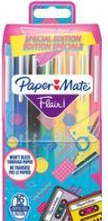 Immagine prodotto Paper Mate Paper:Mate Flair RETRO penne con punta in fibra, confezione da 6 pezzi (Multicolore, 6 x)