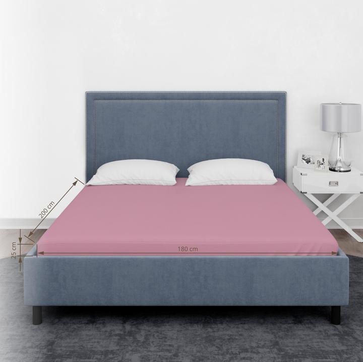 Image du produit Domoletti DRAP HOUSSE 180X200+25 ROSE (180x200 cm)
