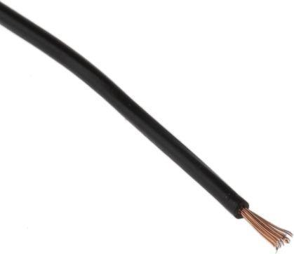 Actual product image RS PRO Black equipment wire,0.1sq.mm 100m (100 m)