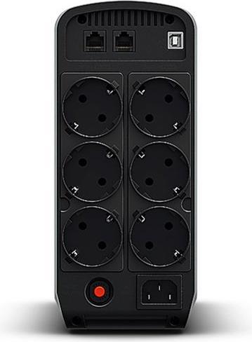 Productafbeelding Cyberpower CP550EPFCLCD 550VA/330W Line-Interactive Sinusgolf USB LowNoise 6x Schuko comp. naar QNAP TS-251 (550 VA, 350 W, Lijninteractief UPS)