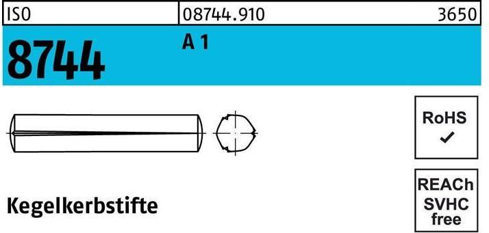 Produktbild Kegelkerbstift ISO 8744 6 x 20 A 1 ISO 8744