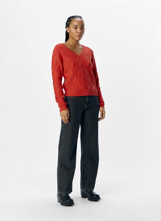 Produktbild Object Gemusterter Strickpullover (S)
