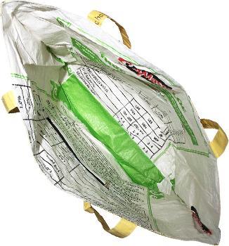 Produktbild Bekos Upcycling - Grosser Shopper XXL aus recycelten Futtersäcke Frosch gelb