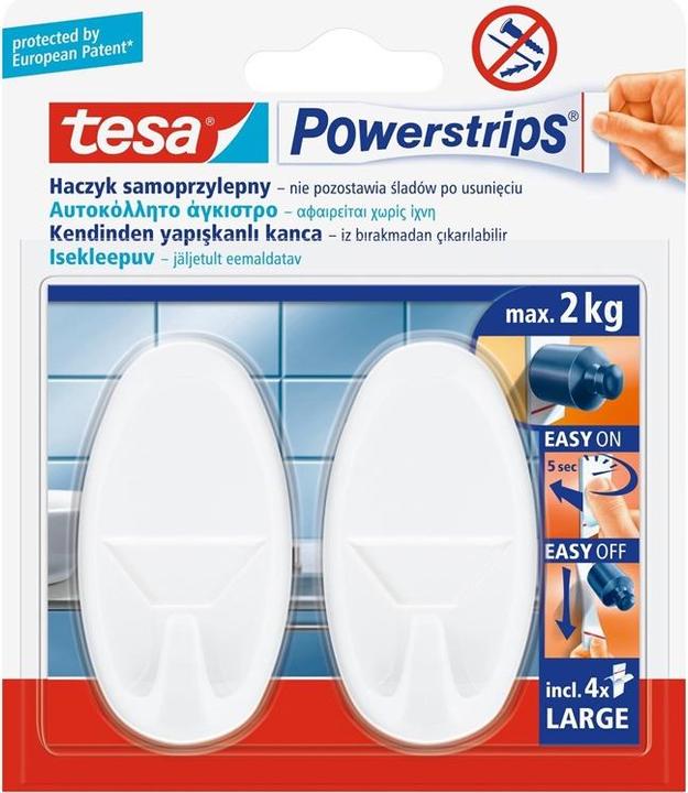 Actual product image tesa Powerstrips hooks