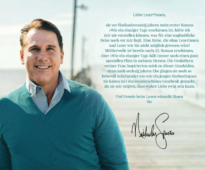Actual product image Wie ein einziger Tag (German, Nicholas Sparks, 2021)