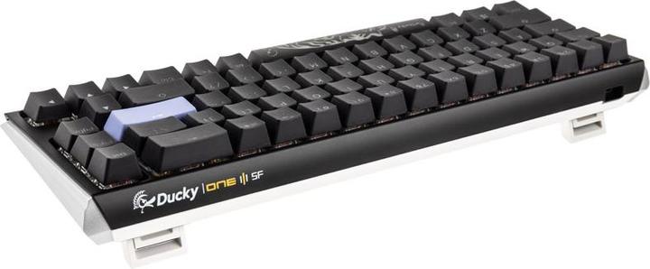 Actual product image Ducky One 3 Classic Black/White SF Gaming Keyboard, RGB LED - MX-Silent-Red (US) (USA, Cable)
