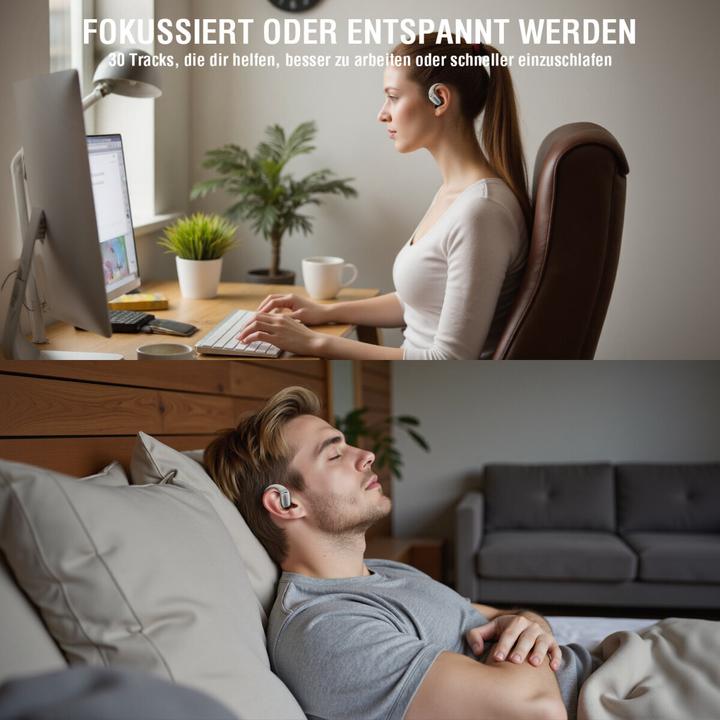 Produktbild 4smarts Open-Ear Bluetooth Kopfhörer SkyBuds AI Screen, Beige (Keine Geräuschunterdrückung, 4 h, Kabellos)