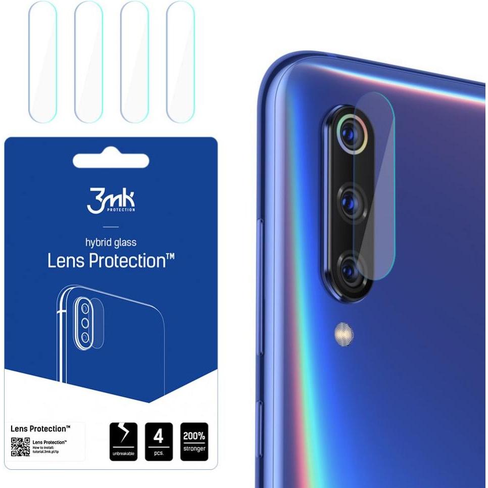 3MK Kamera-Schutzglas, Kameraglas (1 Stück, Xiaomi Mi 9T Pro), Smartphone Schutzfolie, Transparent