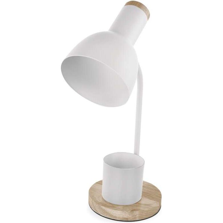 Emos, Lampada da tavolo, Schreibtischlampe POPPY, weiss (E27)