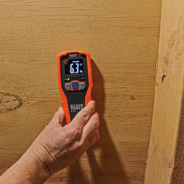 Image du produit Klein Tools ET140 Humidimètre pour matériaux Plage de mesure de l'humidité de construction (plage) 0 à 100 %