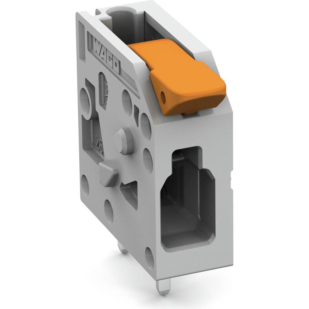 Wago Leiterplattenklemme mit Hebel, Elektronikkabel + Stecker, Grau