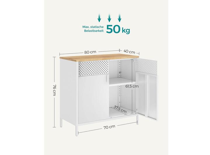 Image du produit Songmics Armoire de rangement (80 x 40 x 76 cm)