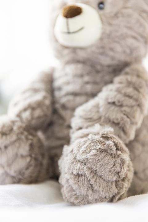 Image du produit Teddykompaniet Coussin chauffant Ourson brun avec fourrure ondulée 35 cm